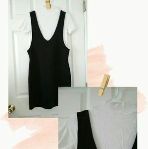 Korean Style Black & White Dress